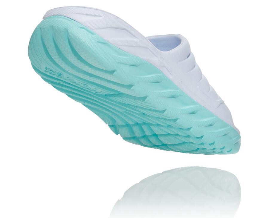 Sandalias Hoka One One Mujer Blancos/Azules - Ora Recovery - FWUP67529